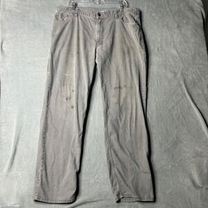 Carhartt Relaxed Fit Work Pants Carpenter Utility Gray 40x32